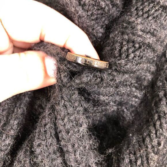 All Saints Black Arion Jacket Royal Alpaca Wool Cardigan Sweater Toggle 6 - Picture 4 of 10